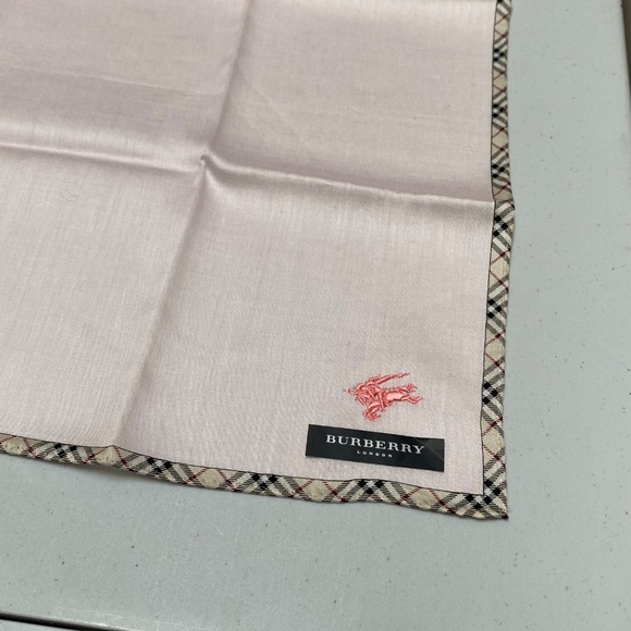 Burberry NWT Pink Tartan Scarf Handkerchief - Picture 3 of 9